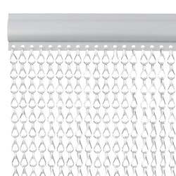 Moustiquaire de porte à chaîne 80x221 cm aluminium 