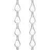 Moustiquaire de porte à chaîne 80x221 cm aluminium 