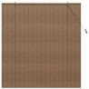 Store de Fenêtre avec des rideaux Marron 150 x 160 cm Bambou 
