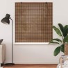 Store de Fenêtre avec des rideaux Marron 150 x 160 cm Bambou 