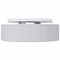 Plafonnier avec abat-jour étoilé Gris Ø 38 cm Tissu E27 