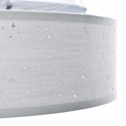 Plafonnier avec abat-jour étoilé Gris Ø 38 cm Tissu E27 