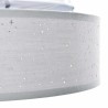 Plafonnier avec abat-jour étoilé Gris Ø 38 cm Tissu E27 