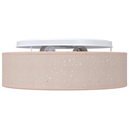 Luminaires de plafond avec abat-jour étoilé Taupe Ø 38 cm Tissu E27 