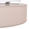 Luminaires de plafond avec abat-jour étoilé Taupe Ø 38 cm Tissu E27 