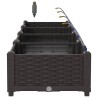 Jardinières de jardin 1 pc Marron 160 x 40 x 22 cm Plastique 
