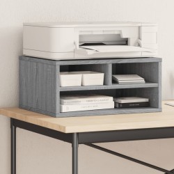 Support d'imprimante sonoma gris 49x40x22,5cm bois d'ingénierie 