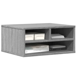 Support d'imprimante sonoma gris 49x40x22,5cm bois d'ingénierie 