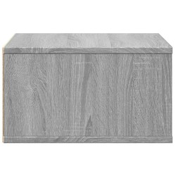 Support d'imprimante sonoma gris 49x40x22,5cm bois d'ingénierie 