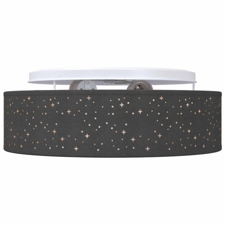 Lampes de plafond avec abat-jour étoilé Noir Ø 38 cm Tissu E27 