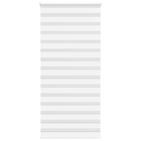 Store zèbre blanc 95x200 cm largeur du tissu 90,9 cm polyester 