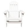 Chaise Adirondack blanc 69x85x90,5 cm bois massif de sapin 