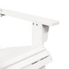 Chaise Adirondack blanc 69x85x90,5 cm bois massif de sapin 