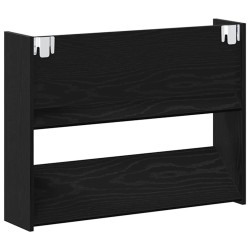 Cabinets à chaussures muraux Chêne noir 60 x 18 x 60 cm 