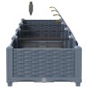 Jardinières de jardin 1 pc Gris clair 160 x 40 x 22 cm 