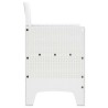 Chaises de Jardin 2 pcs Blanc 53 x 49 x 85 cm Plastique 