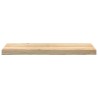 Marches d'escalier 2 pcs non traité 80x30x2cm bois chêne massif 