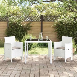 Chaises de jardin 2 pcs Blanc 53 x 49 x 85 cm Plastique 