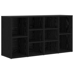 Banc à chaussures Chêne noir 103 x 30 x 55 cm Bois d'ingénierie 