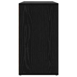 Banc à chaussures Chêne noir 103 x 30 x 55 cm Bois d'ingénierie 