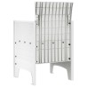 Chaises de jardin 2 pcs Blanc 53 x 49 x 85 cm Plastique 