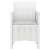 Chaises de jardin 2 pcs Blanc 53 x 49 x 85 cm Plastique 
