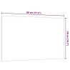 Tableau noir magnétique mural Blanc 80x50 cm Verre trempé 