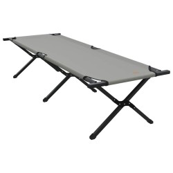 Chaises longues pliantes 2 pièces avec sac de transport, grises en tissu Oxford 600D 