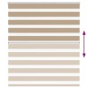 Store zèbre marron sable largeur du tissu 130,9 cm polyester 