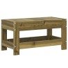 Repose-pied de jardin 62x30x32 cm bois de pin imprégné 