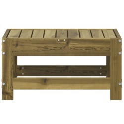 Repose-pied de jardin 62x30x32 cm bois de pin imprégné 