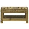 Repose-pied de jardin 62x30x32 cm bois de pin imprégné 