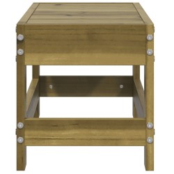 Repose-pied de jardin 62x30x32 cm bois de pin imprégné 