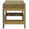 Repose-pied de jardin 62x30x32 cm bois de pin imprégné 