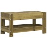 Repose-pied de jardin 62x30x32 cm bois de pin imprégné 
