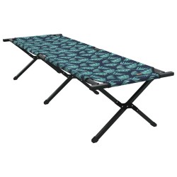 Chaises longues pliantes 2 pcs, avec sac de transport, motif feuilles, en tissu Oxford 600D. 