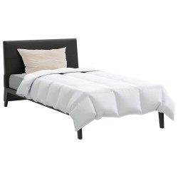 Couette avec oreiller 2 pcs Blanc 155 x 200 cm Bas 