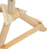 Mangeoire à oiseaux et support 37x28x100cm Bois de sapin massif 