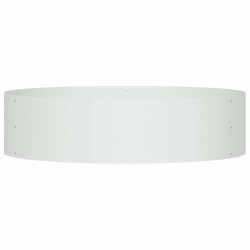 Pot en métal blanc Blanc Métal Moyen Durable 