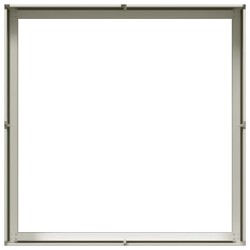 Jardinière blanc 100x100x30 cm acier 