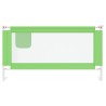 Barrière de sécurité de lit d'enfant Vert 160x25 cm Tissu 