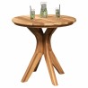 Table Basse de Jardin Ø55x51 cm Bois Massif de Teck 