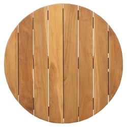 Table Basse de Jardin Ø55x51 cm Bois Massif de Teck 