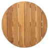 Table Basse de Jardin Ø55x51 cm Bois Massif de Teck 