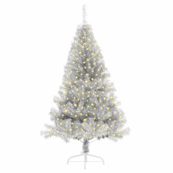 Sapin de Noël artificiel Argent 180 cm Acier 