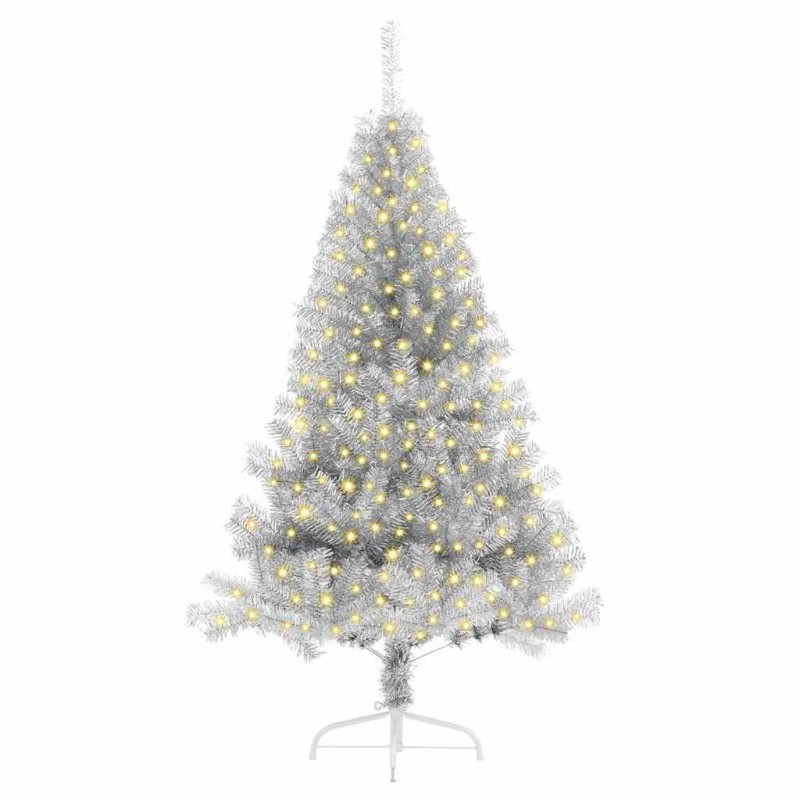 Sapin de Noël artificiel Argent 180 cm Acier 