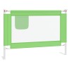 Barrière de sécurité de lit enfant Vert 90x25 cm Tissu 