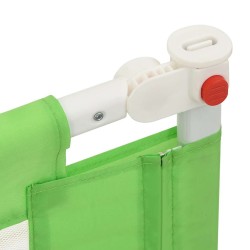 Barrière de sécurité de lit enfant Vert 90x25 cm Tissu 