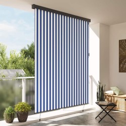 Store Roulant Extérieur Rayé Bleu et blanc 200 x 250 cm tissu 