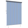 Store Roulant Extérieur Rayé Bleu et blanc 200 x 250 cm tissu 